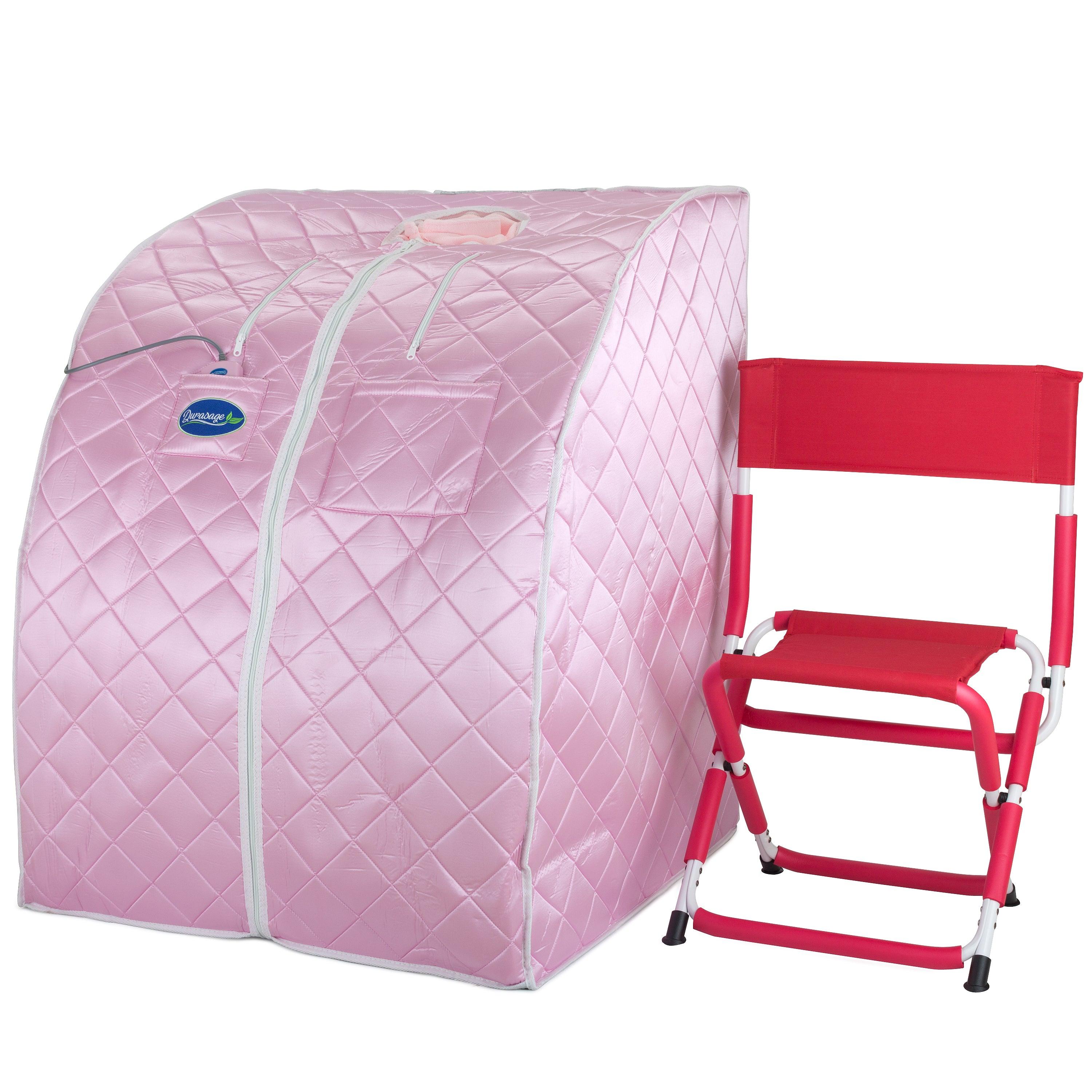 Large Portable Low EMF Negative Ion Indoor Sauna with Chair and Heated Footpad Included