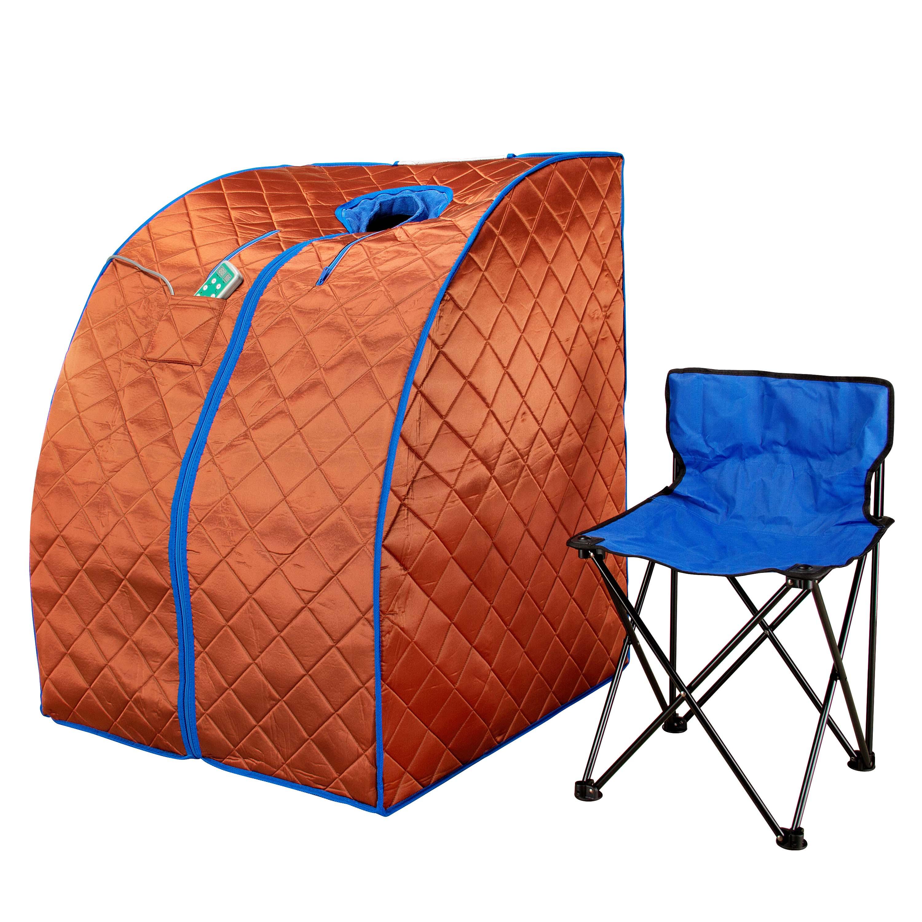 Large Portable Low EMF Negative Ion Indoor Sauna with Chair and Heated Footpad Included