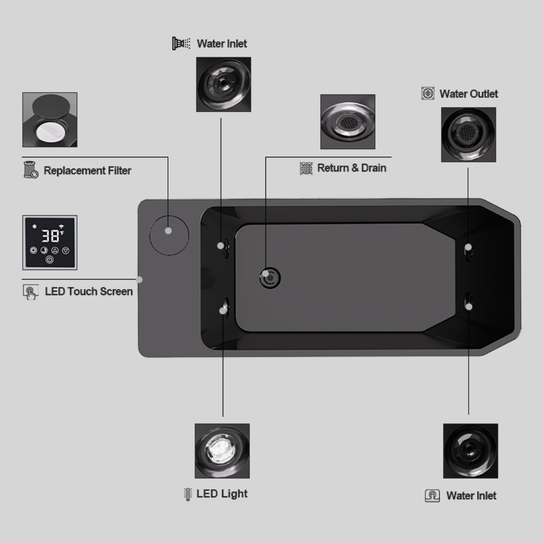 Modouge All-In-One Cold Plunge - Black