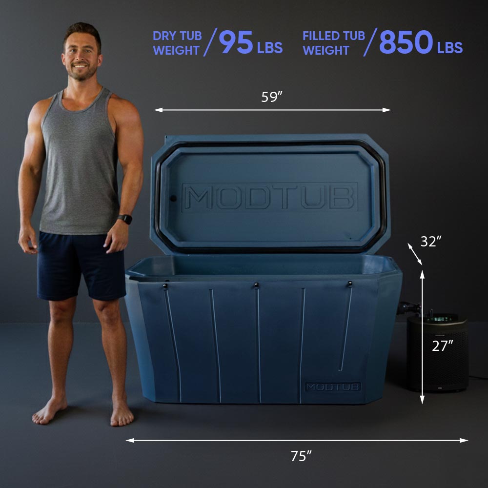 Modtub 2.0 Cold Plunge Tub w/ 1/4 HP Chiller