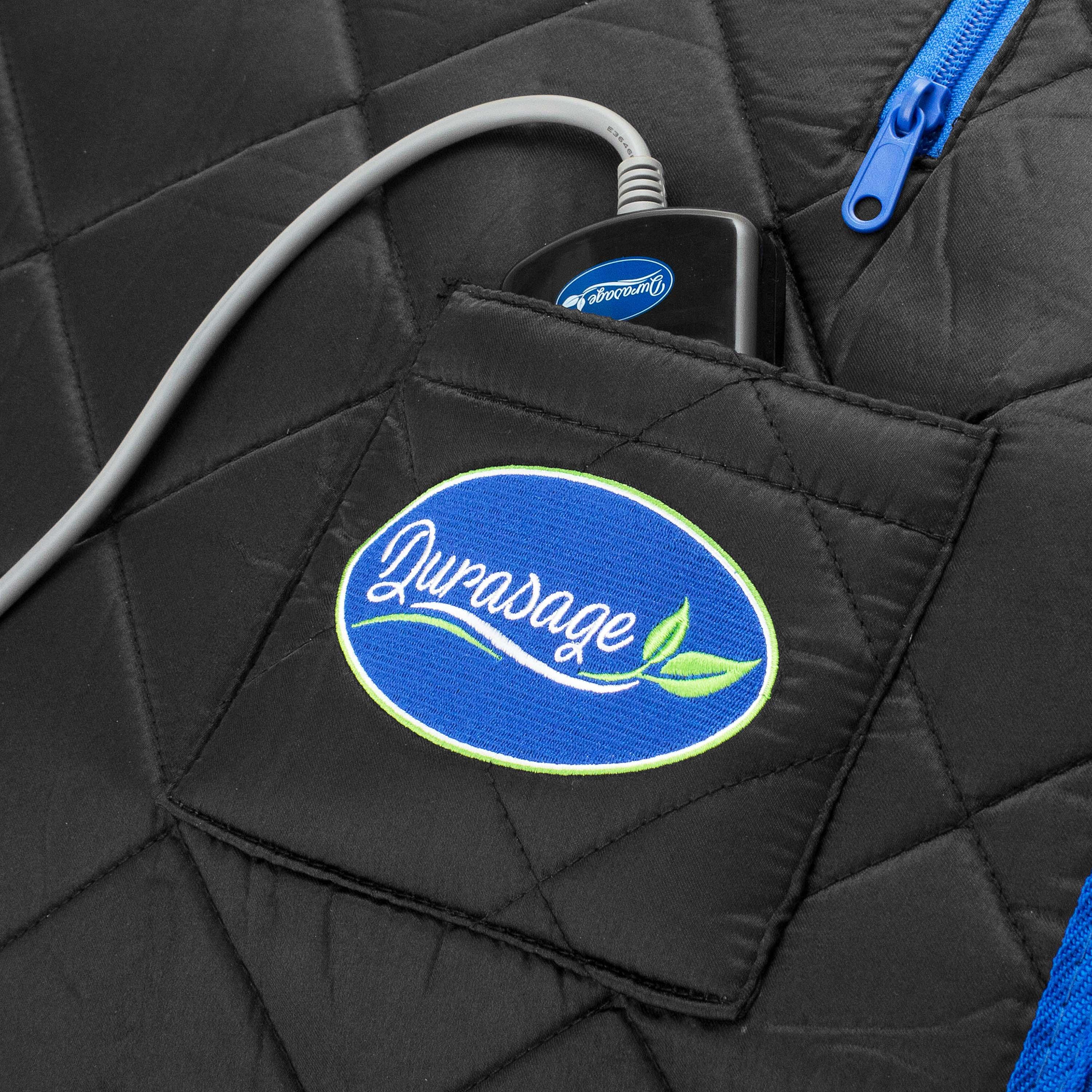 Durasage Personal Ultra Low Emf Portable Infrared Sauna for Relaxation at Home, with Handheld Remote Control, Heated Footpad and Chair