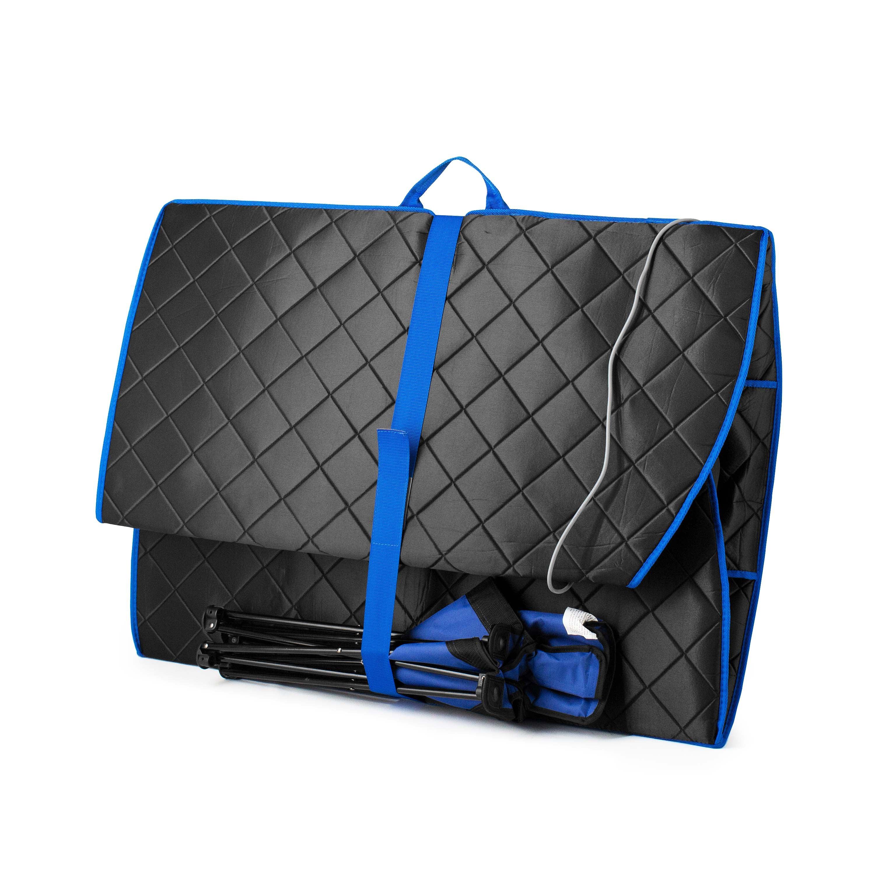 Durasage Personal Ultra Low Emf Portable Infrared Sauna for Relaxation at Home, with Handheld Remote Control, Heated Footpad and Chair