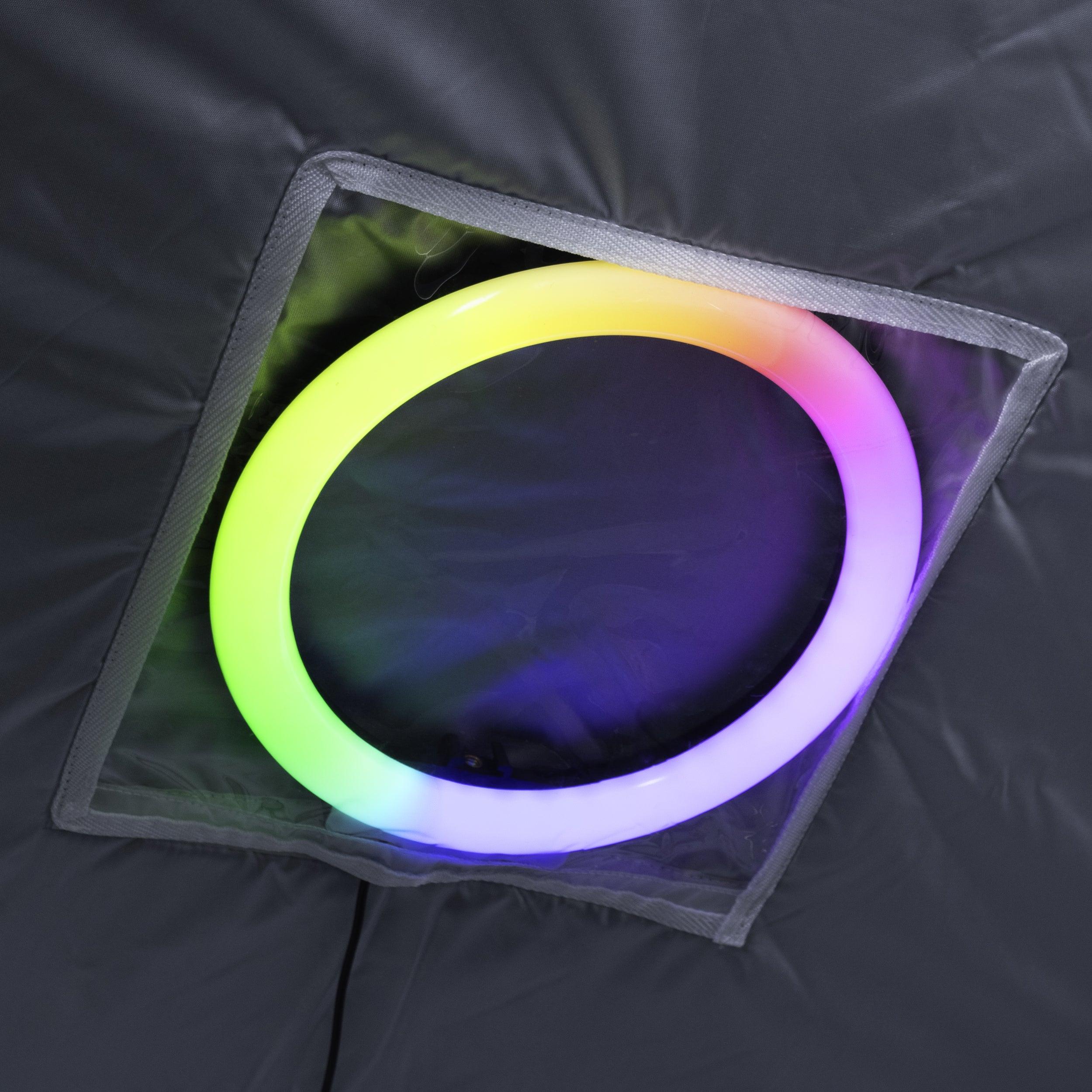 Durasage Portable Full Size Infrared Sauna for at Home | Ultra Low EMF Infrared | LED Lighting, Heating Foot Pad, Ceramic Heat Fan (2-Person)