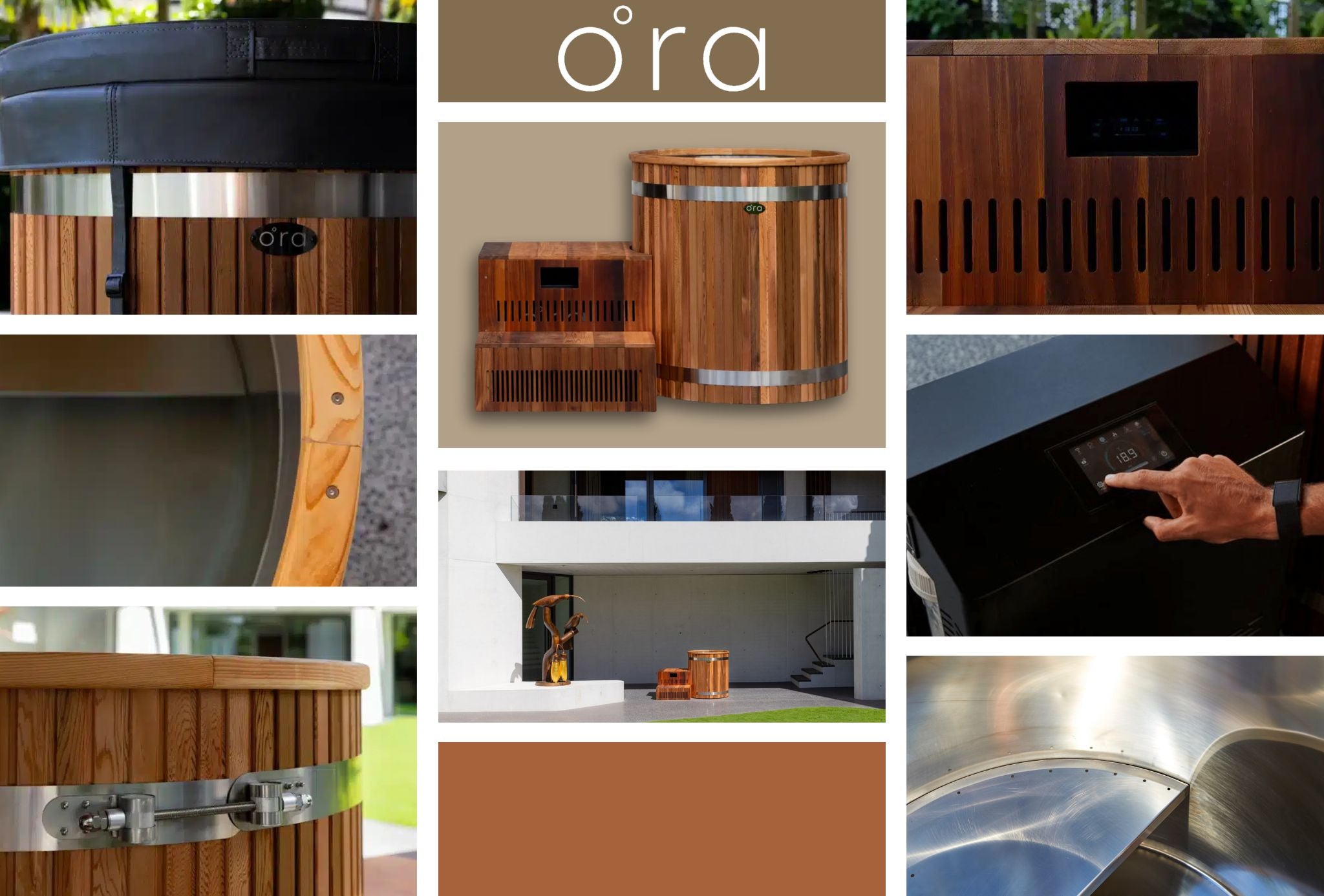 Ora Cedar Barrel Cold Plunge w/ App Controlled Chiller
