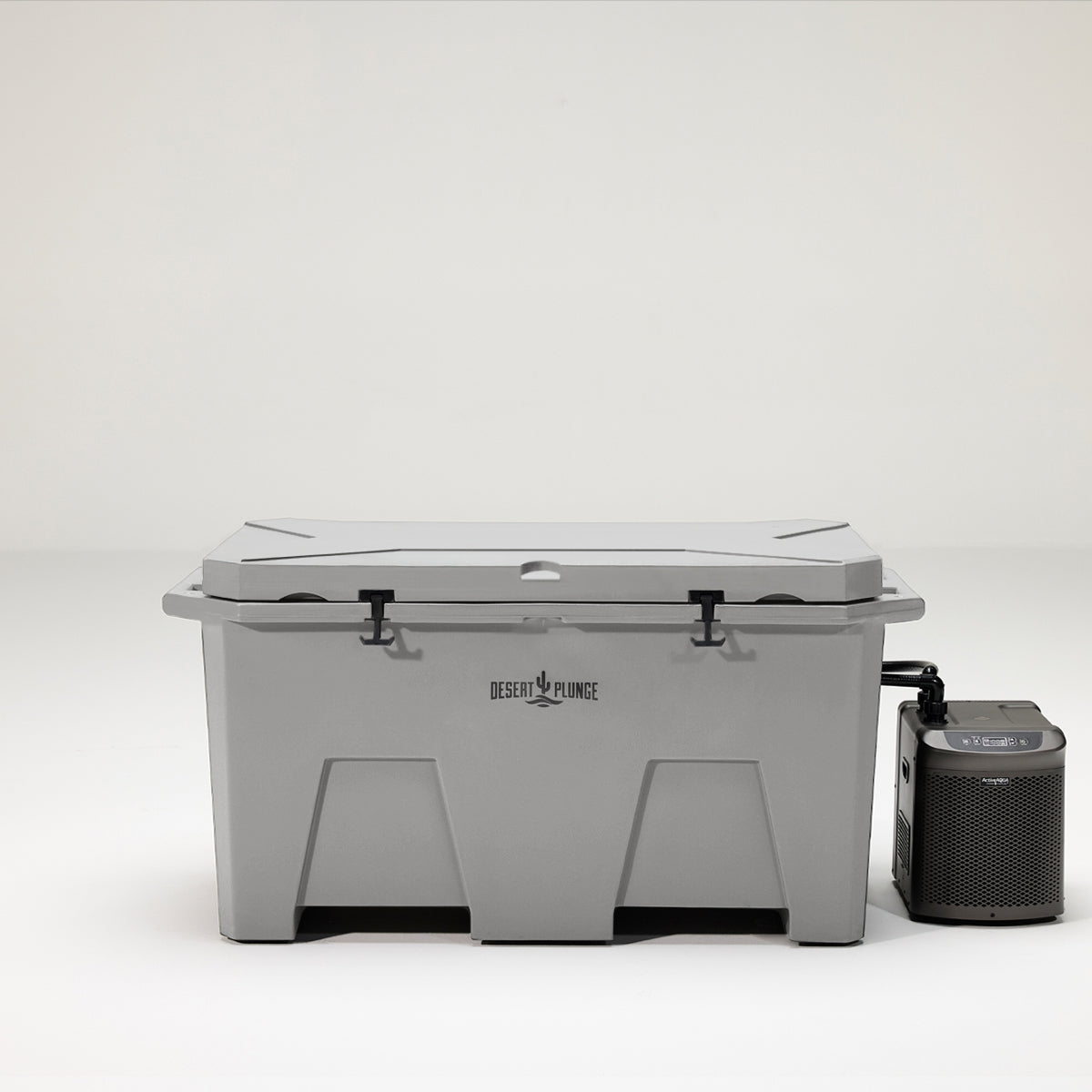 The Desert Plunge Exclusive Cold Plunge Tub w/ 1/4 HP Chiller - Gray