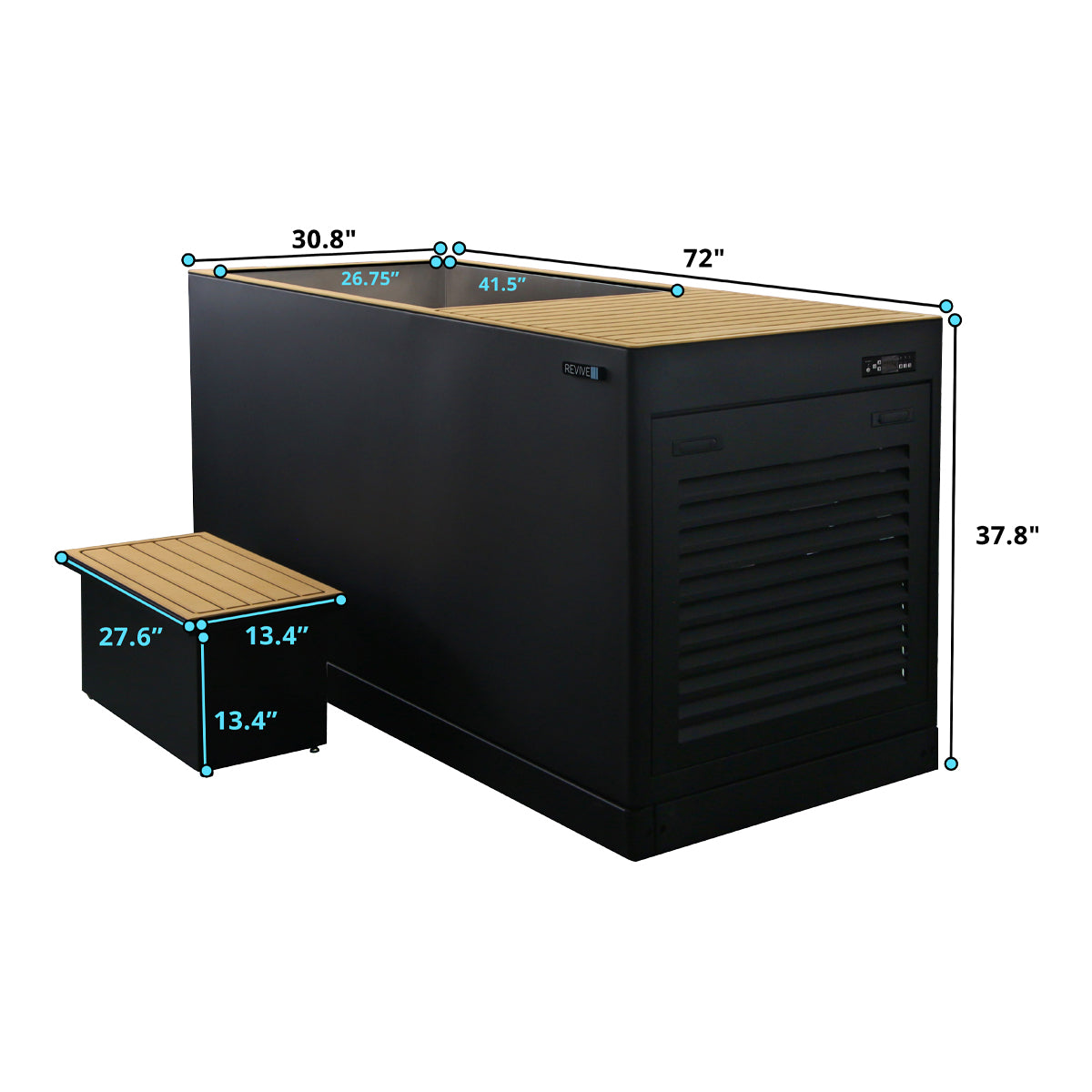 Revive Luxury Plunge w/ Built-In 1HP Chiller
