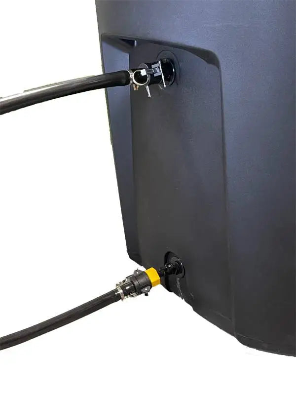 Ice Barrel 400 (Black) with Penguin Chillers Barrel Chiller Cold Therapy Bundle