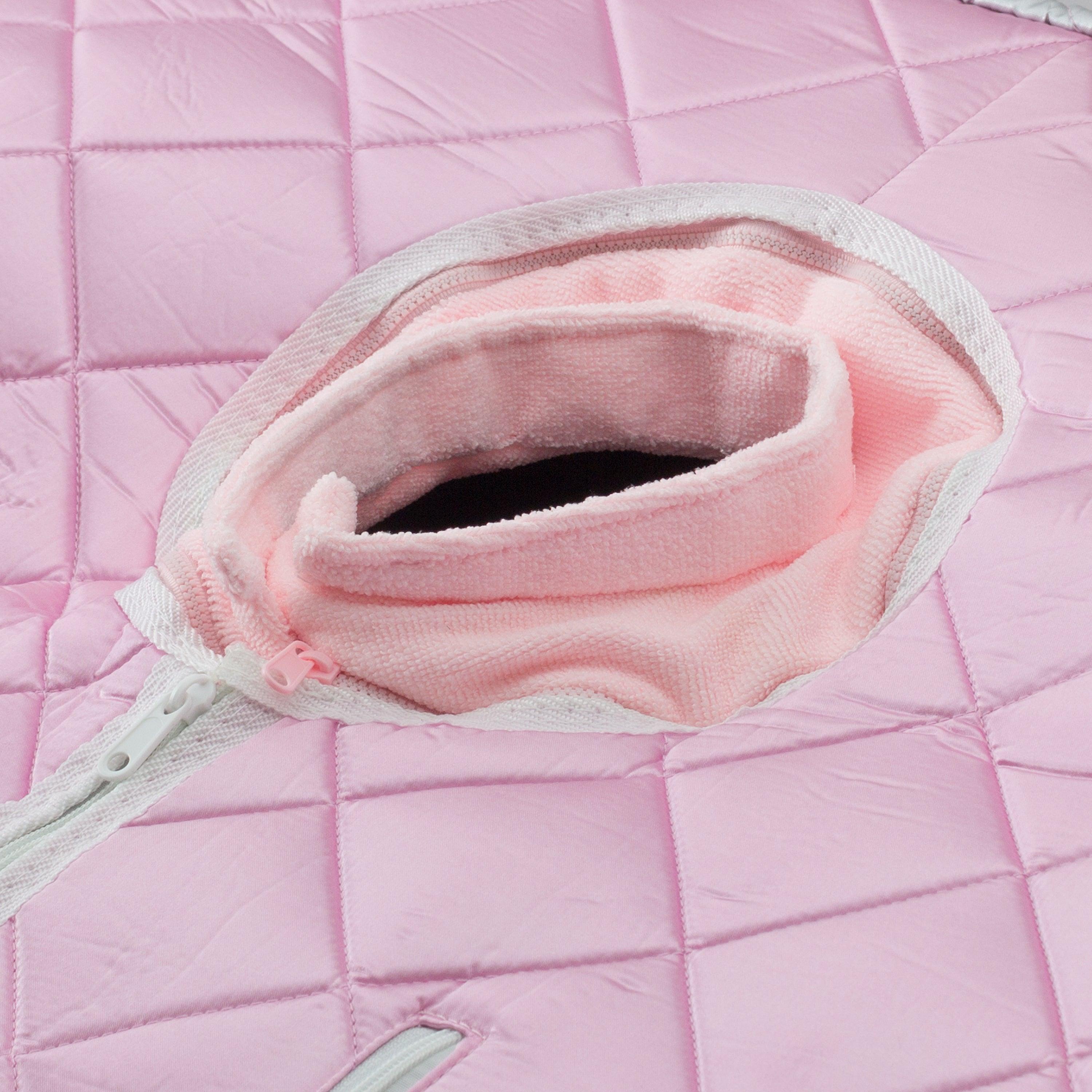 Large Portable Low EMF Negative Ion Indoor Sauna with Chair and Heated Footpad Included - Light Pink