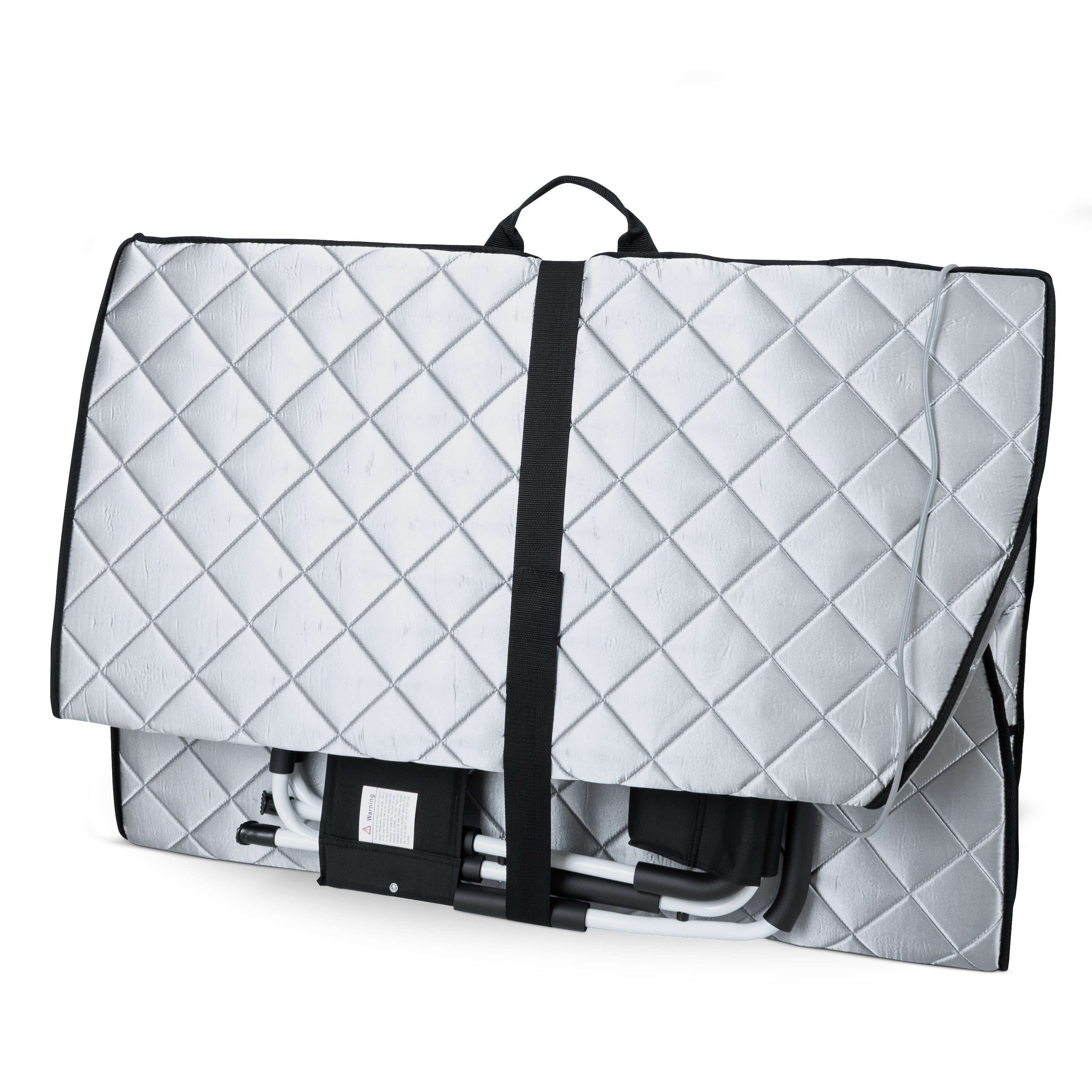 Large Portable Low EMF Negative Ion Indoor Sauna with Chair and Heated Footpad Included - Silver