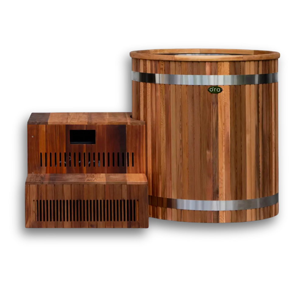 Ora Cedar Barrel Cold Plunge w/ App Controlled Chiller