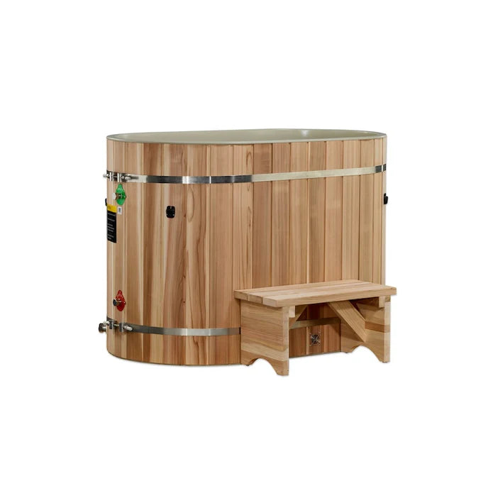 Dynamic Cold Therapy Pacific Cedar Barrel Cold Plunge Tub Only - Optional Chiller