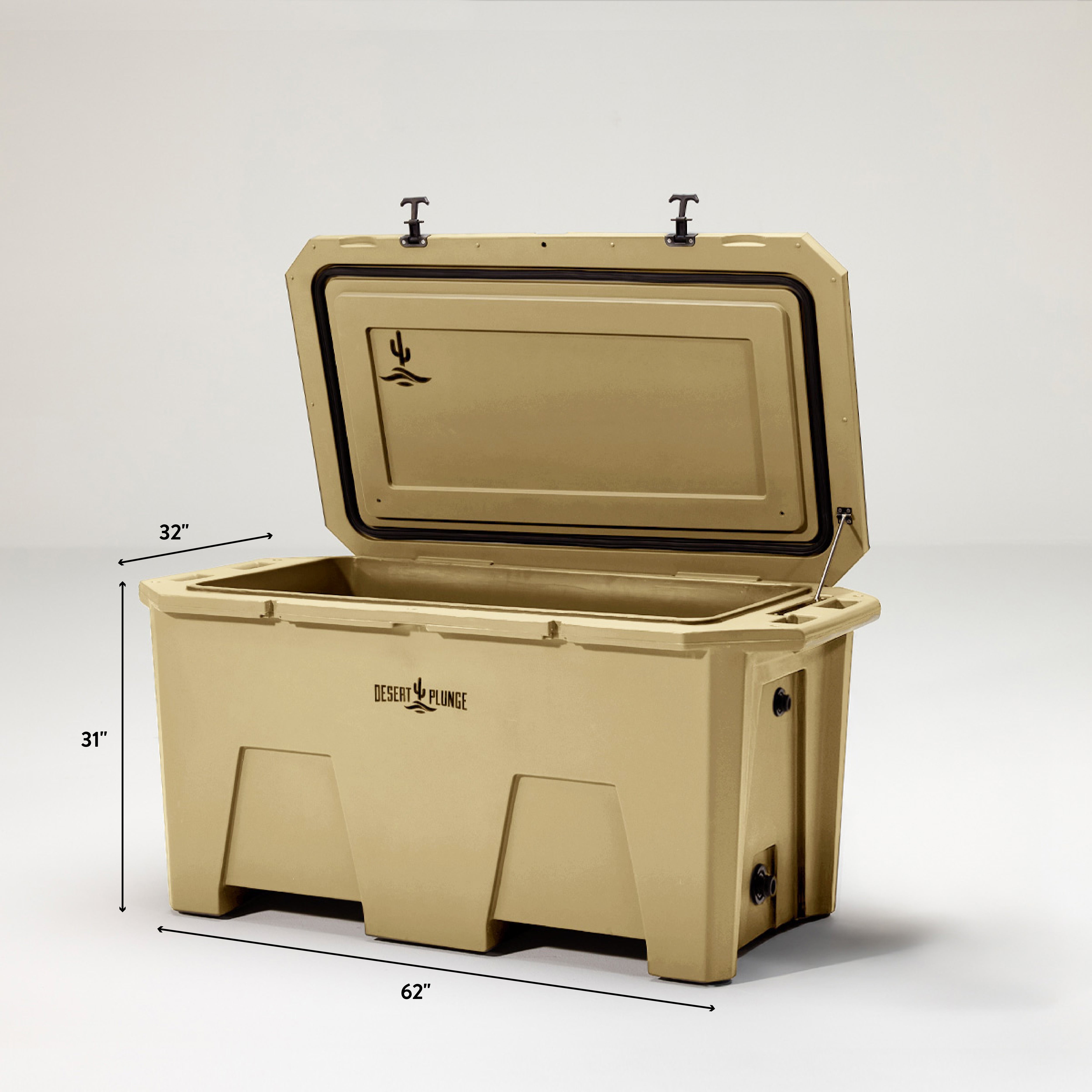 The Desert Plunge Exclusive Cold Plunge Tub DIY Tub Only-Chiller Ready - Tan
