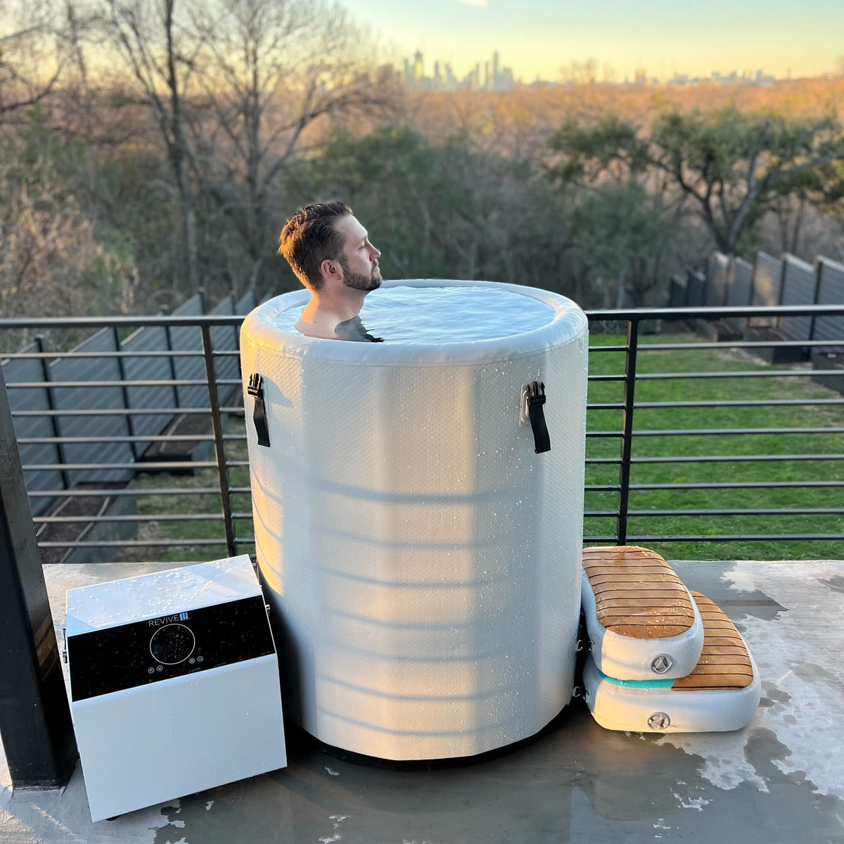 Revive Inflatable Barrel Plunge w/ Chiller