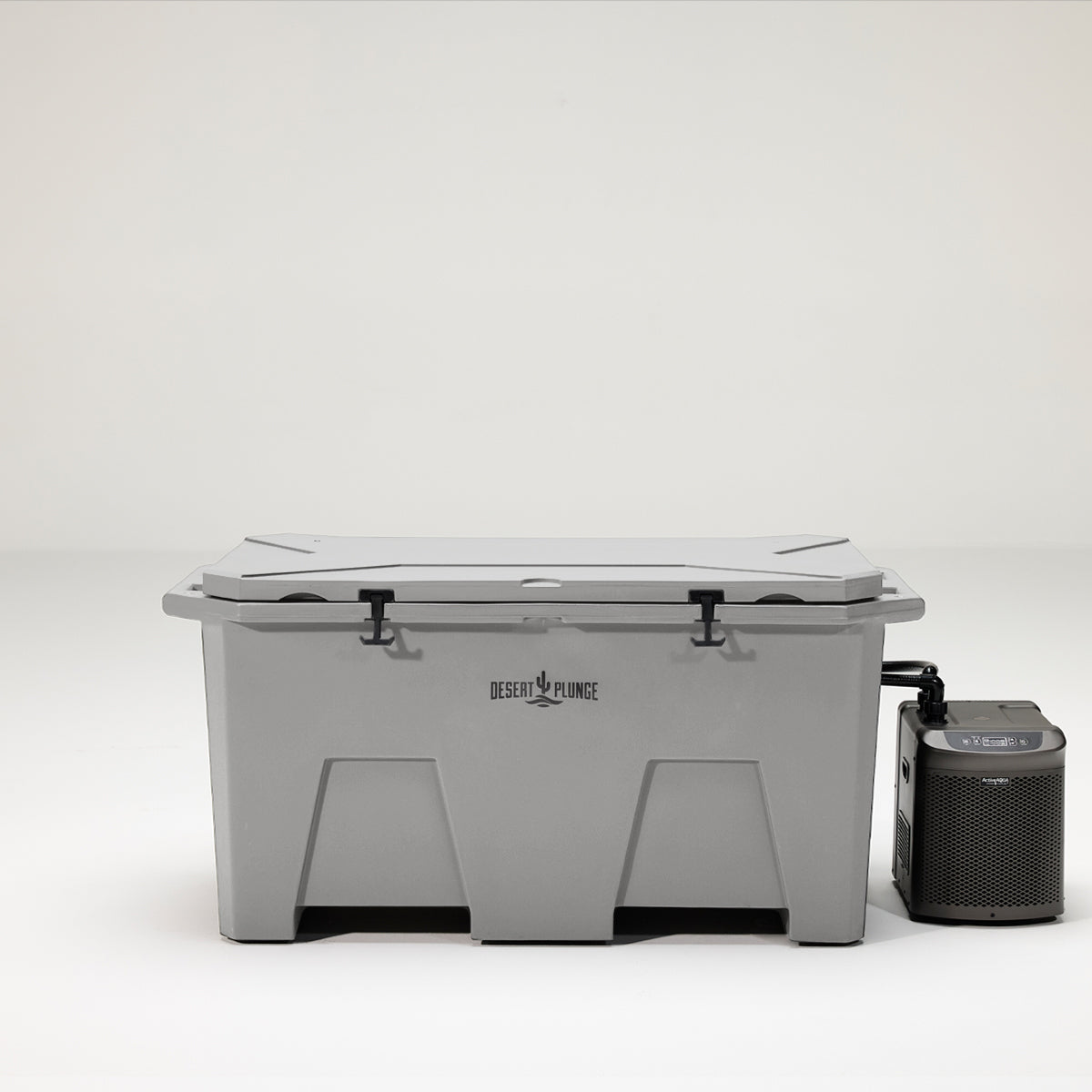 The Desert Plunge Exclusive Cold Plunge Tub w/ 1/4 HP Chiller - Gray