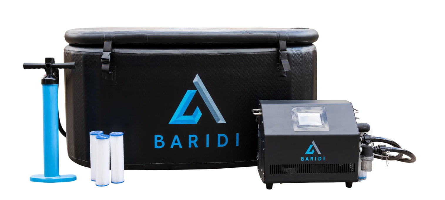 Baridi Inflatable Cold Plunge Tub w/ Premium Chiller