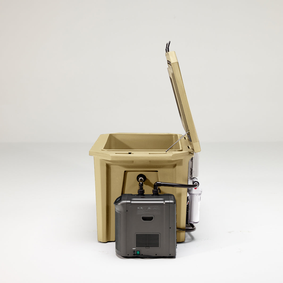 The Desert Plunge Exclusive Cold Plunge Tub w/ 1/4 HP Chiller -  Tan