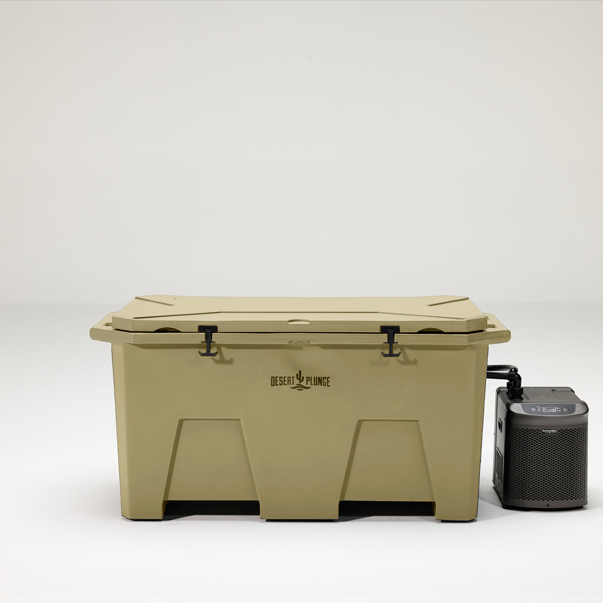 The Desert Plunge Exclusive Cold Plunge Tub w/ 1/4 HP Chiller -  Tan