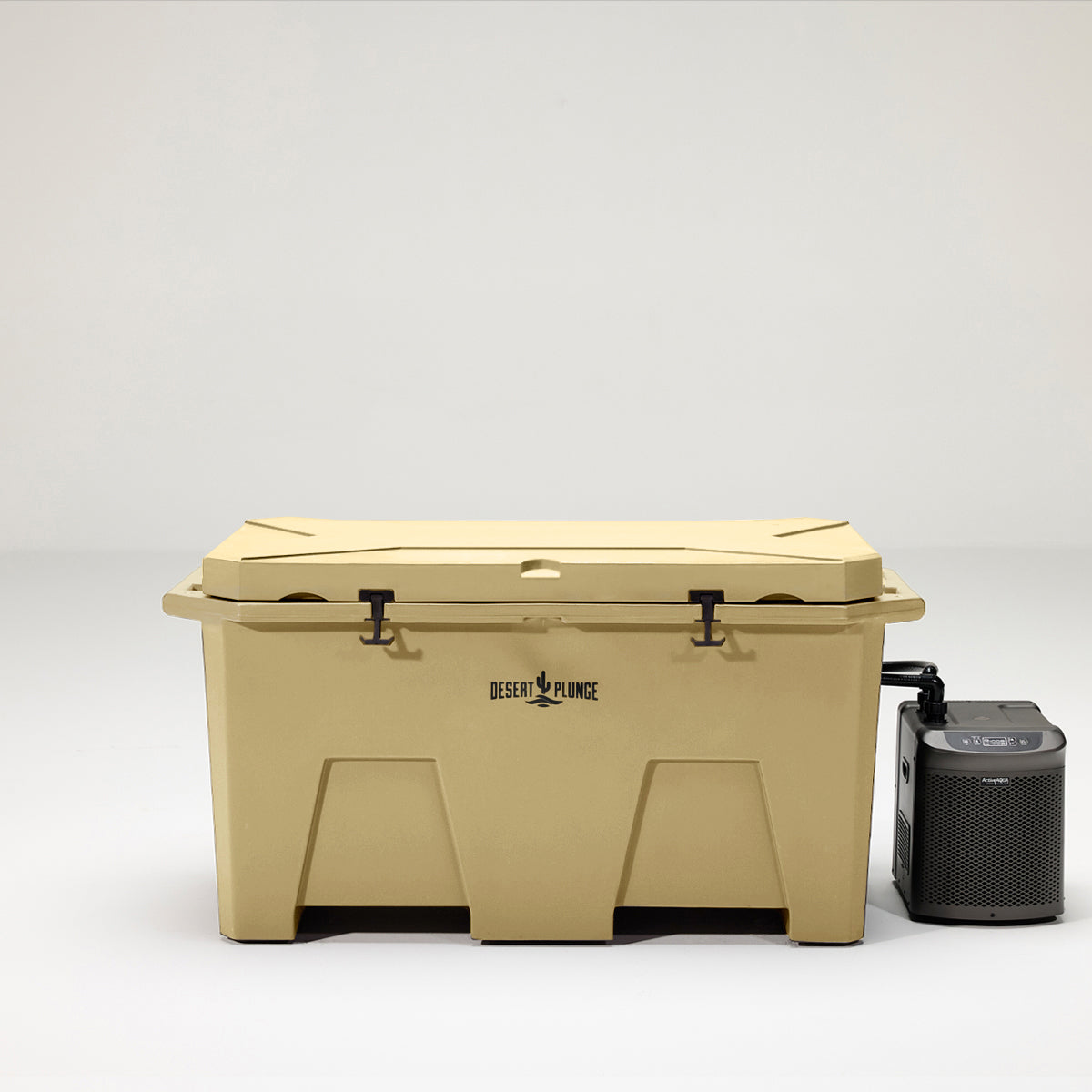 The Desert Plunge Exclusive Cold Plunge Tub w/ 1/4 HP Chiller -  Tan