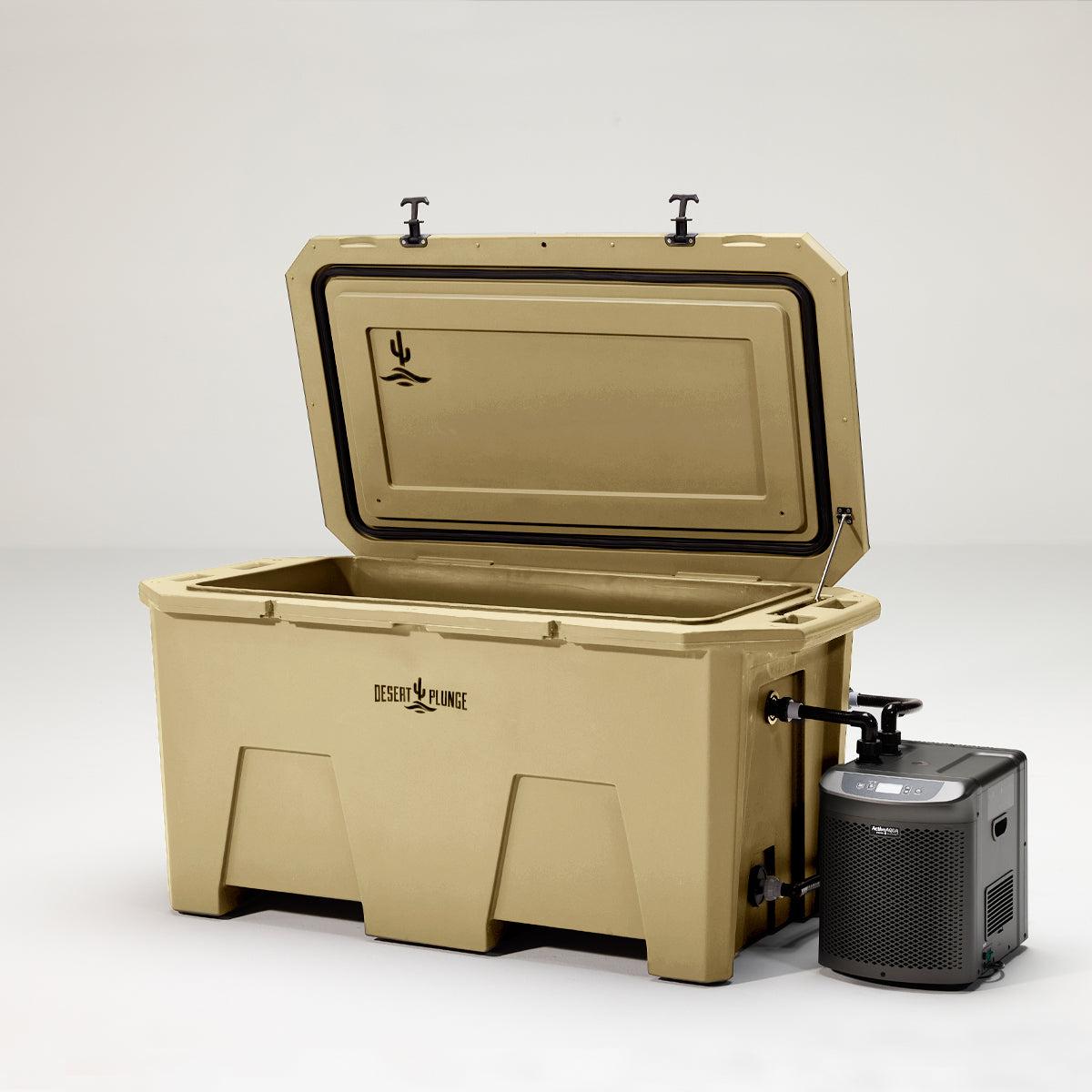 The Desert Plunge Exclusive Cold Plunge Tub w/ 1/4 HP Chiller -  Tan